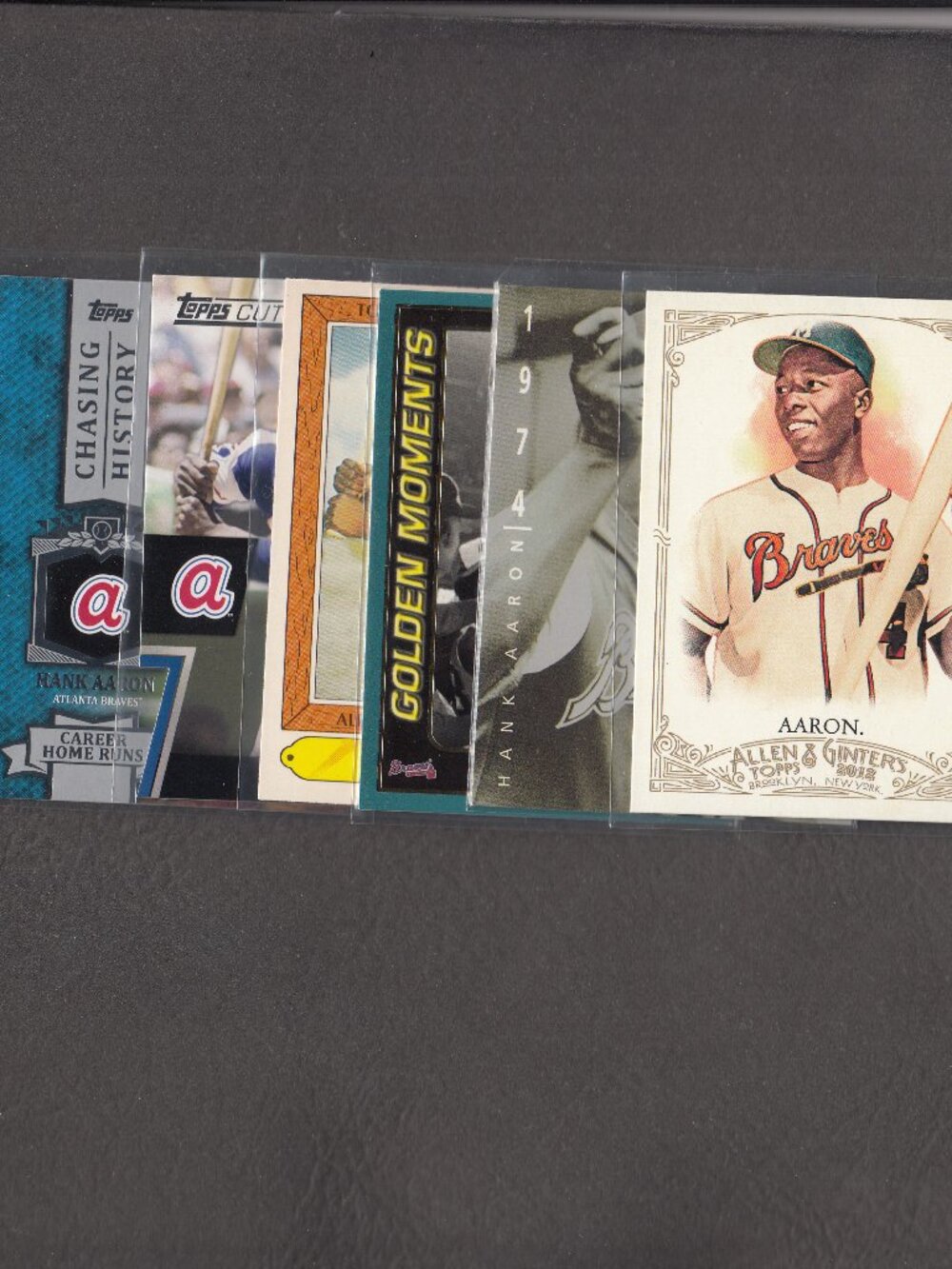 Hank Aaron 6 Card Lot Baseball Cards | NM or Better | Braves | Topps